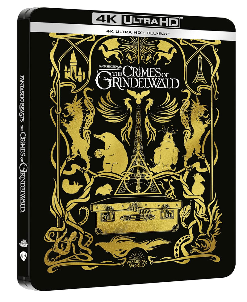ANIMALI FANTASTICI E I CRIMINI DI GRINDELWALD Steelbook (4K Ultra HD + Blu-Ray