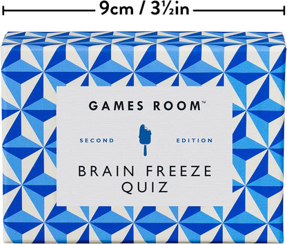 Ridley’s Brain Freeze Trivia Card Game – Trivia Games for Adults and Kids – 2+ Players – Includes 140 Unique Question Cards – Fun Quiz Cards That Make a Great Gift Trivia Brain Freeze