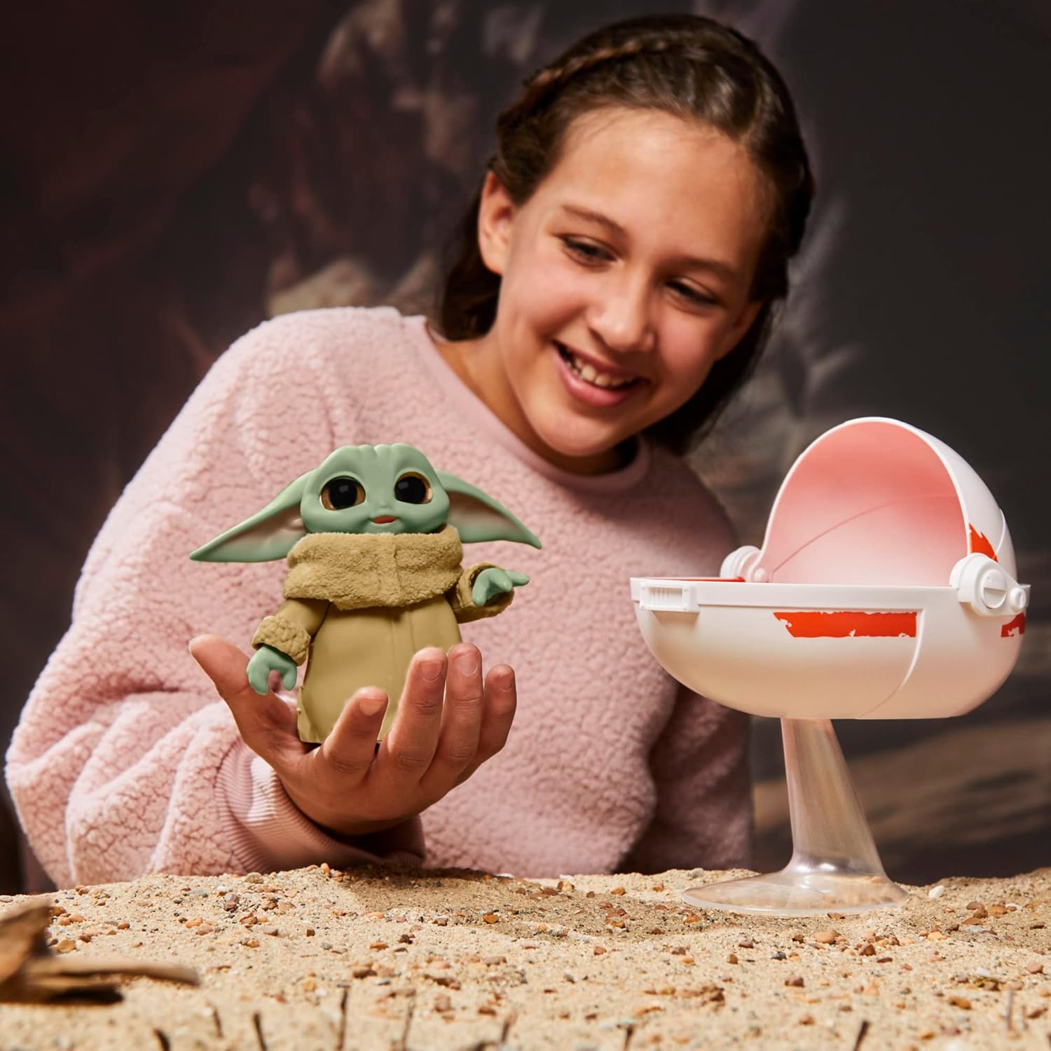 Star Wars Wild Ridin' Grogu, The Child Animatronic, Combinaciones de Sonido y Movimiento, Juguete de Star Wars para niños a Partir de 4 años