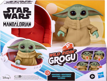 Star Wars Wild Ridin' Grogu, The Child Animatronic, Combinaciones de Sonido y Movimiento, Juguete de Star Wars para niños a Partir de 4 años
