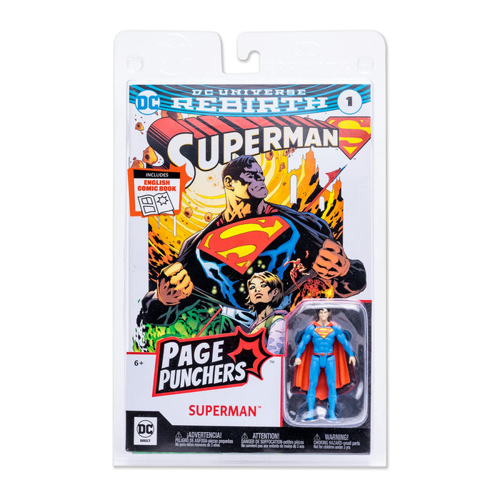 DC Direct - Page Punchers - 3" Figure with Comic Wave 1 - Superman (Rebirth