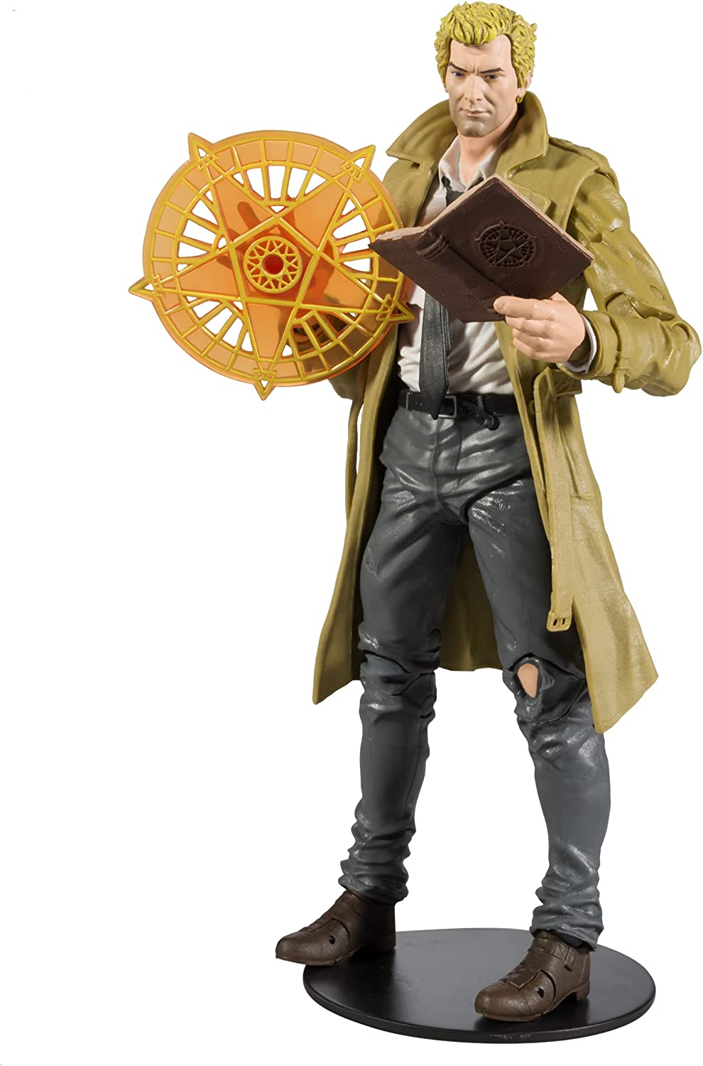 McFarlane Toys - DC Direct 7IN Figure with Comic - Black ADAM WV1 - John Constantine, Multicolor