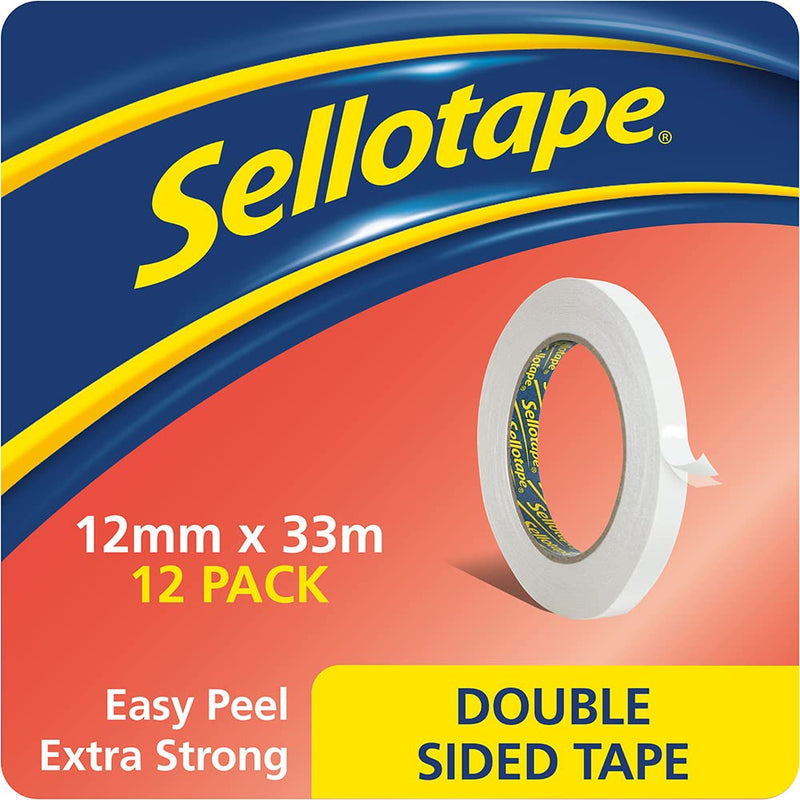 Sellotape Double Sided Tape 12mm x 33m Ref 1447057