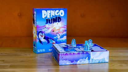 Blue Orange | Pengo Jump | Juego de Mesa | A Partir de 5 Años | De 1 a 4 Jugadores | 15 Minutos por Partida | Multilenguaje (Incluye Español