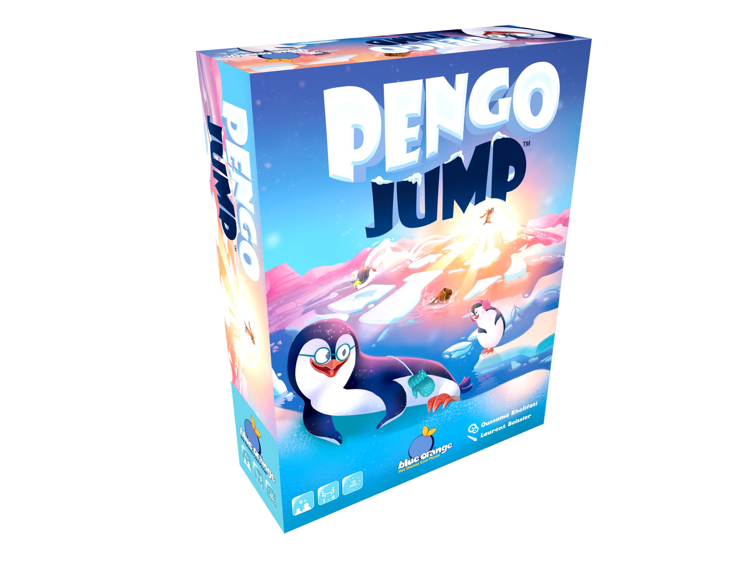 Blue Orange | Pengo Jump | Juego de Mesa | A Partir de 5 Años | De 1 a 4 Jugadores | 15 Minutos por Partida | Multilenguaje (Incluye Español