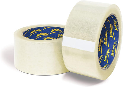 Sellotape Clear Parcel Packaging Tape 50mm x 66m (Pack of 6