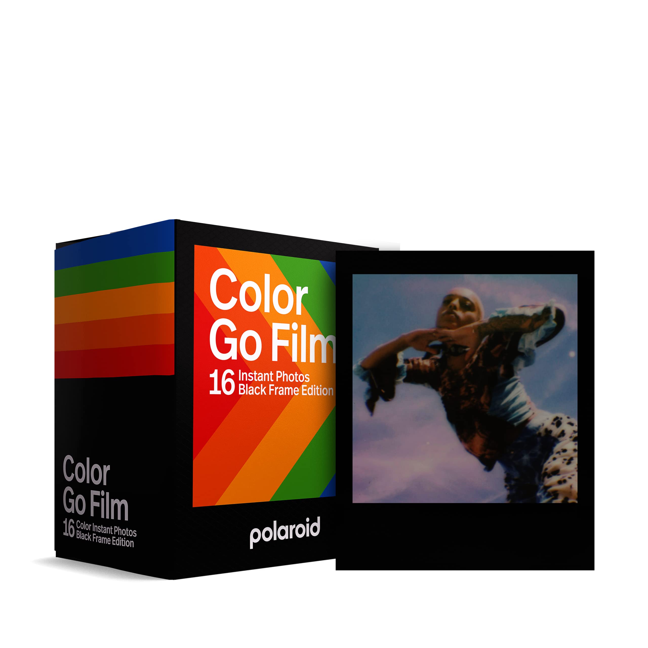 Polaroid 6211 Color film for Go - double pack - black frame, 16 FIlms (Packing May Vary