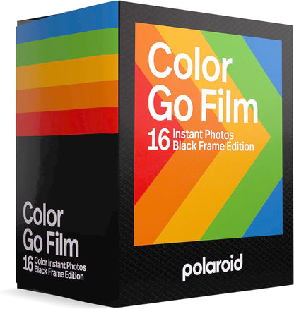 Polaroid 6211 Color film for Go - double pack - black frame, 16 FIlms (Packing May Vary