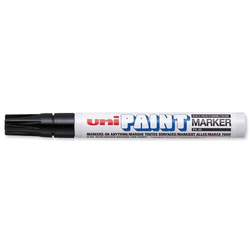 Uni-Ball Uni Paint Marker Medium Bullet Tip Black PK12aa