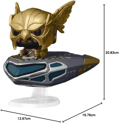 Funko Pop! Ride Super Deluxe: Black Adam - Hawkman On Hawk Cruiser - Vinyl-Sammelfigur - Geschenkidee - Offizielle Handelswaren - Spielzeug Für Kinder und Erwachsene - Movies Fans