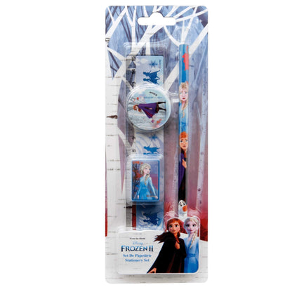 Disney Frozen 2 Schrijfwarenset Meisjes 15 Cm Blauw/Wit 4-Delig - [Dutch Import]