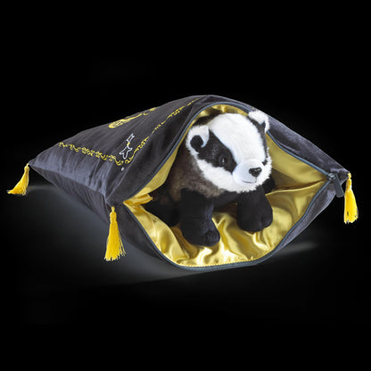 The Noble Collection Harry Potter Hufflepuff House Mascot Plush & Cushion - Officially Licensed 13in (34cm) Hufflepuff Badger Plush Toy Dolls Gifts