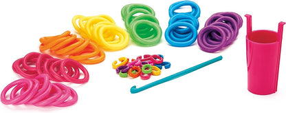Shimmer n Sparkle Squish Magic Bubble Bands Loom band making kit, friendship bracelets crafting toy Rubber bands set