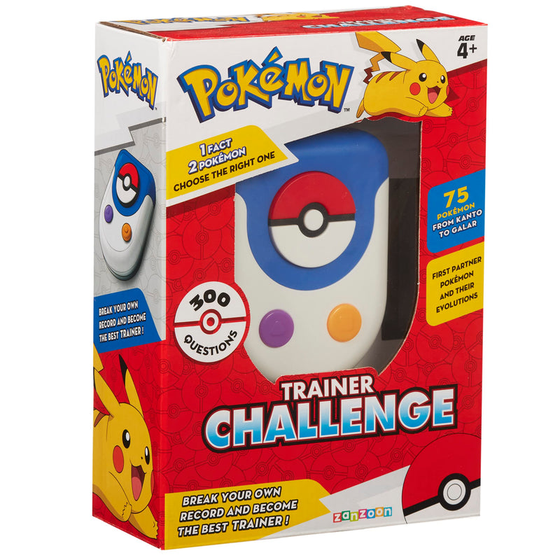 Pokémon Trainer Challenge Game. Datos Divertidos 300 Preguntas. 75 Kanto a GALAR. Regalo Ideal para cumpleaños o Navidad. Más de 4 años, Multicolor, Medium (Zanzoon SAS 1122125