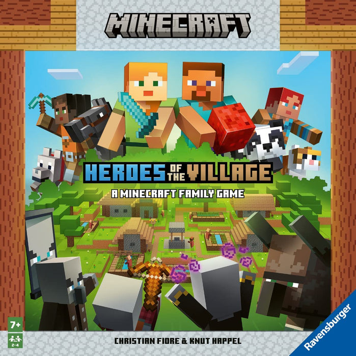 Ravensburger 20914 Minecraft Spiel Heroes of the Villag, Kooperatives Familienspiel für 2-4 Spieler, Minecraft Brettspiel ab 7 Jahren, Minecraft Geschenke