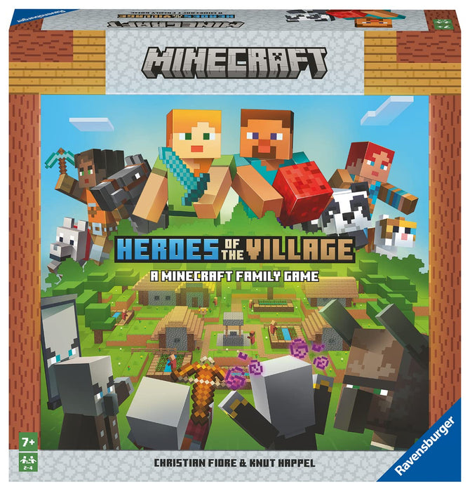 Ravensburger 20914 Minecraft Spiel Heroes of the Villag, Kooperatives Familienspiel für 2-4 Spieler, Minecraft Brettspiel ab 7 Jahren, Minecraft Geschenke