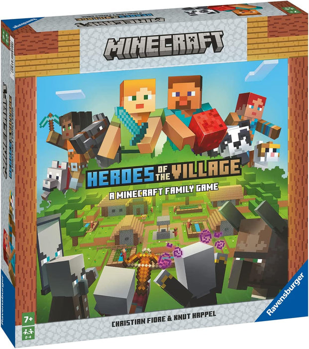 Ravensburger 20914 Minecraft Spiel Heroes of the Villag, Kooperatives Familienspiel für 2-4 Spieler, Minecraft Brettspiel ab 7 Jahren, Minecraft Geschenke