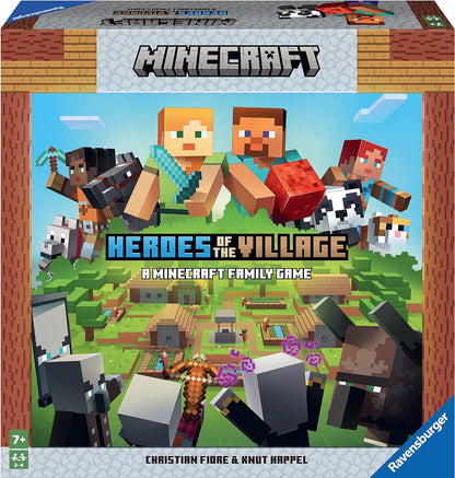 Ravensburger 20914 Minecraft Spiel Heroes of the Villag, Kooperatives Familienspiel für 2-4 Spieler, Minecraft Brettspiel ab 7 Jahren, Minecraft Geschenke