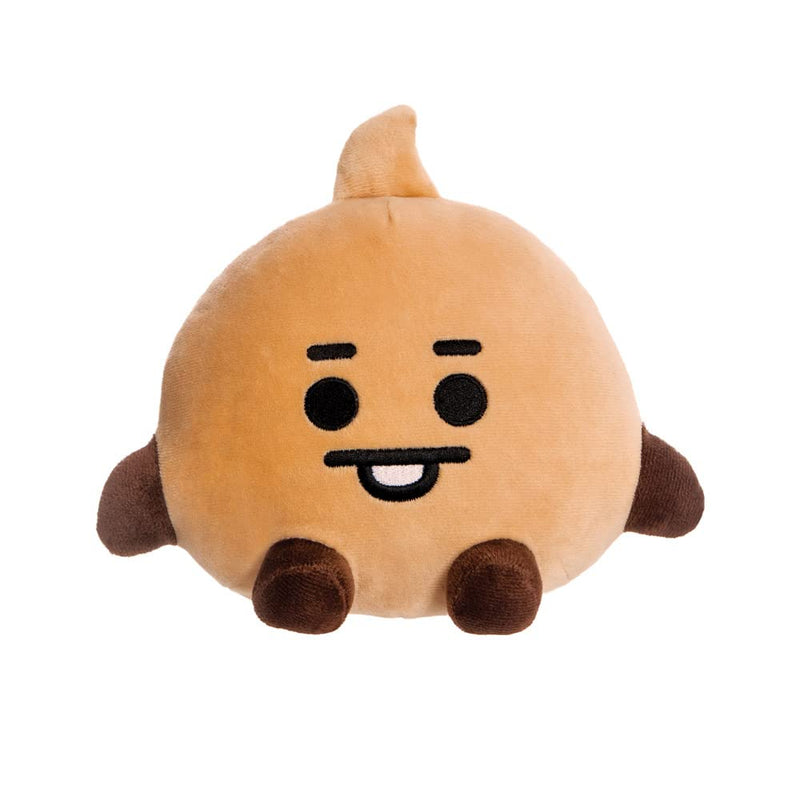 AURORA, 61475, BT21 Official Merchandise, Baby SHOOKY Sitting Doll 8In, Soft Toy, Brown