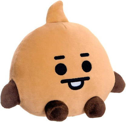 AURORA, 61475, BT21 Official Merchandise, Baby SHOOKY Sitting Doll 8In, Soft Toy, Brown