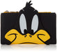 Loungefly x Looney Tunes Daffy Duck Cosplay Flap Wallet (Black, One Size