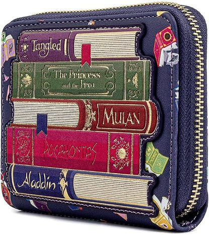 Loungefly Disney Princess Books Zip Around Wallet