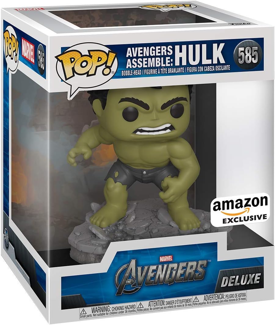 Funko POP! Deluxe: Marvel Avengers - Hulk - (Assemble) - Collectable Vinyl Figure - Gift Idea - Official Merchandise - Toys for Kids & Adults - Movies Fans - Model Figure for Collectors and Display