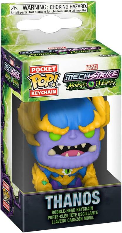 Funko POP! Keychain: Monster Hunters - Thanos - Marvel Comics Novelty Keyring - Collectable Mini Figure - Stocking Filler - Gift Idea - Official Merchandise - Comic Books Fans - Backpack Decor