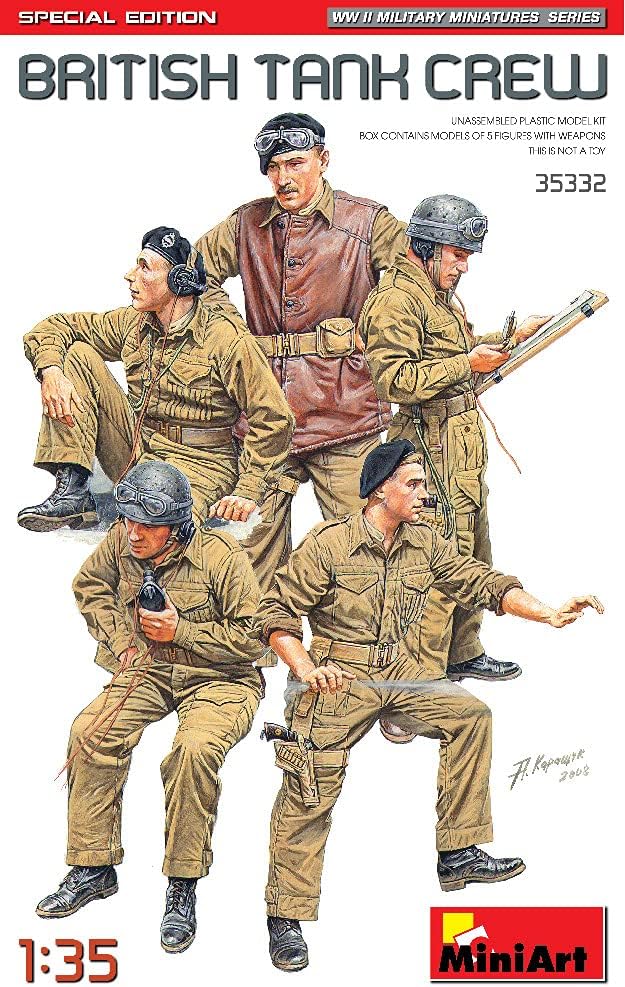 Miniart MIN35332 1:35-British Tank Crew-Special Edition, Various