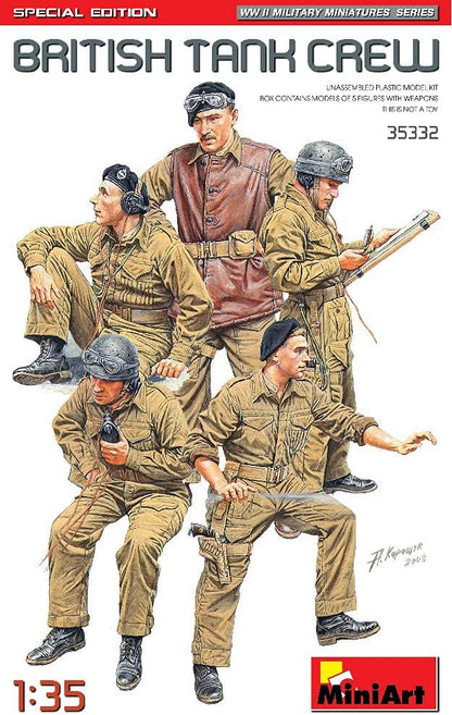 Miniart MIN35332 1:35-British Tank Crew-Special Edition, Various