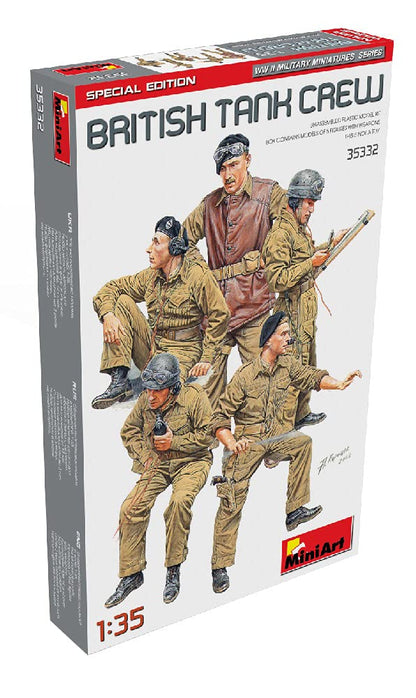 Miniart MIN35332 1:35-British Tank Crew-Special Edition, Various