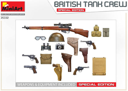 Miniart MIN35332 1:35-British Tank Crew-Special Edition, Various
