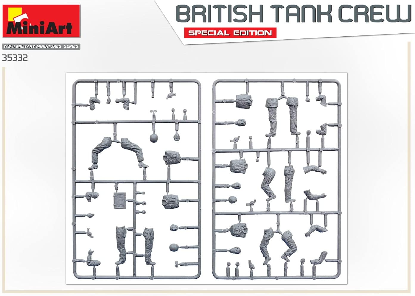 Miniart MIN35332 1:35-British Tank Crew-Special Edition, Various