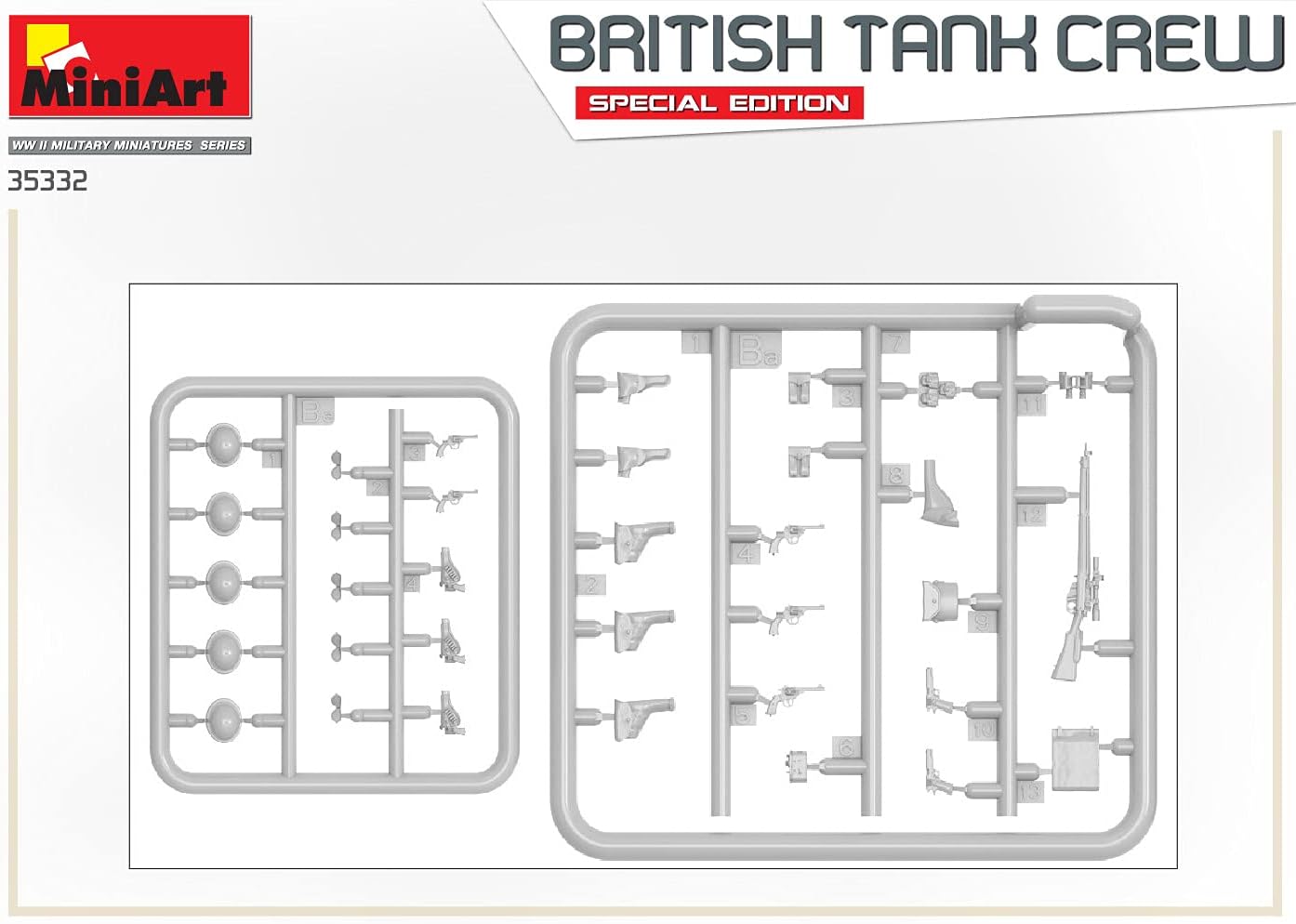 Miniart MIN35332 1:35-British Tank Crew-Special Edition, Various