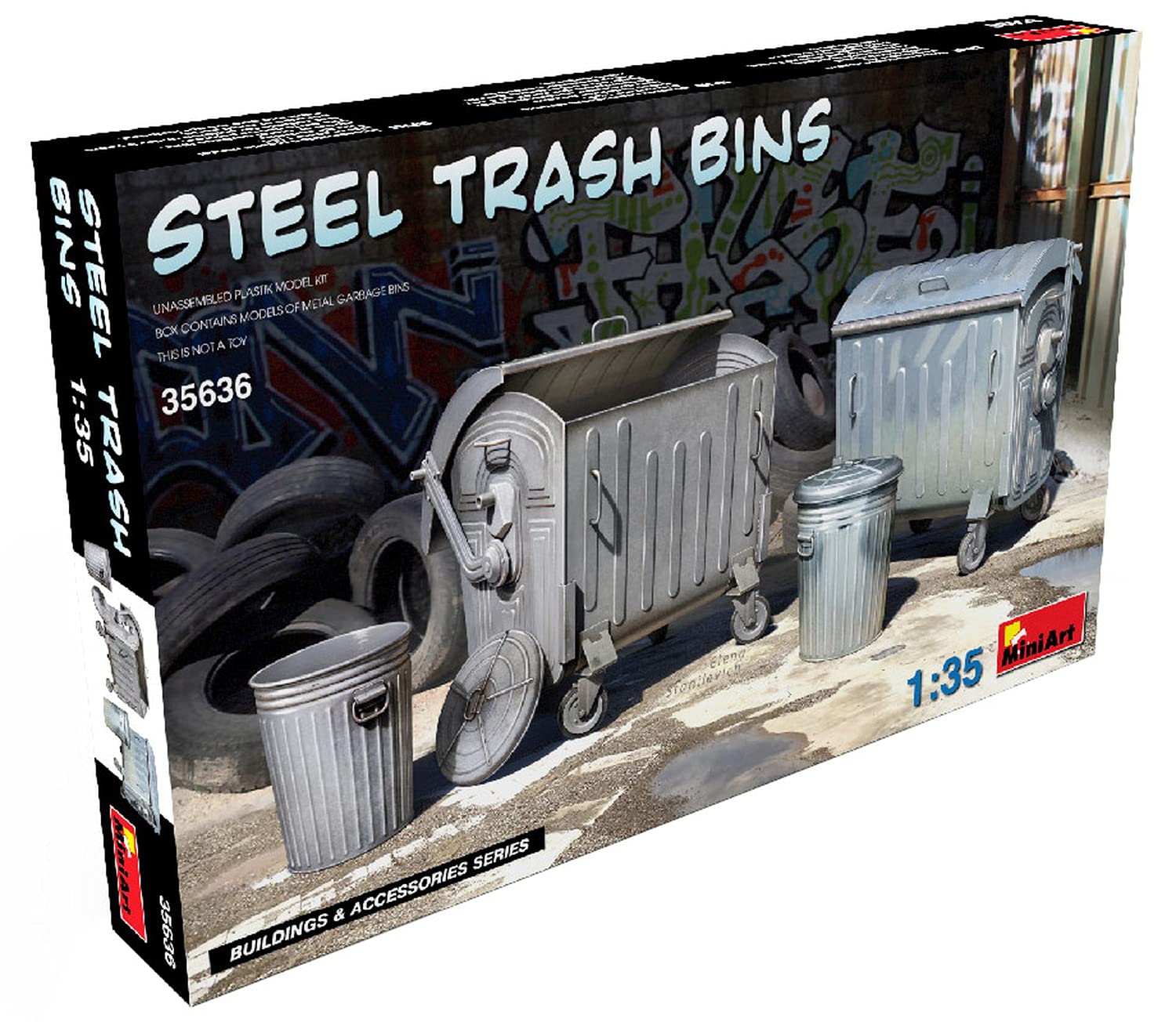 Miniart MIN35636 Unassembled Plastic Model kit, Grey