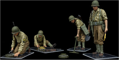 MiniArt MIN35251 1:35-US Mine Detectors Scale Model kit, Molded Color