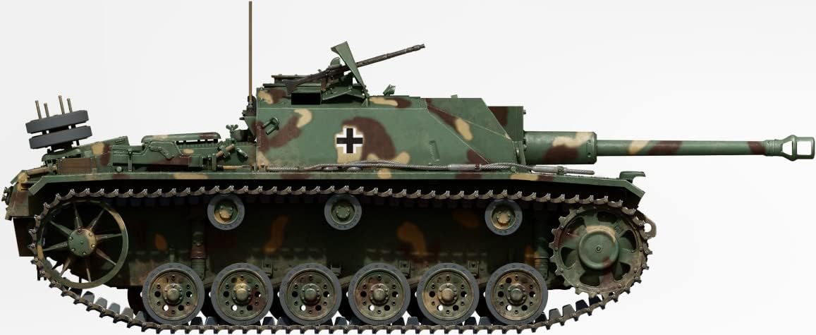 Miniart MIN35336 1:35-StuG III Ausf G Mar 1943 Alkett Prod Scale Model kit, Molded Color