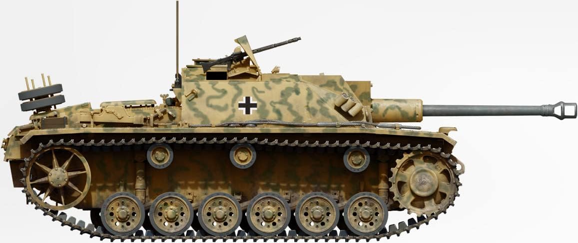 Miniart MIN35336 1:35-StuG III Ausf G Mar 1943 Alkett Prod Scale Model kit, Molded Color