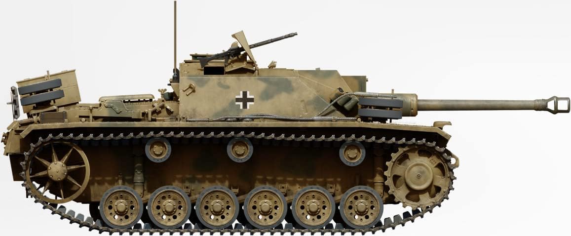 Miniart MIN35336 1:35-StuG III Ausf G Mar 1943 Alkett Prod Scale Model kit, Molded Color
