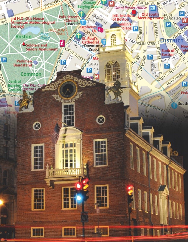 New York Puzzle Company - National Geographic Boston City Map Mini 100 Pieces Jigsaw Puzzle