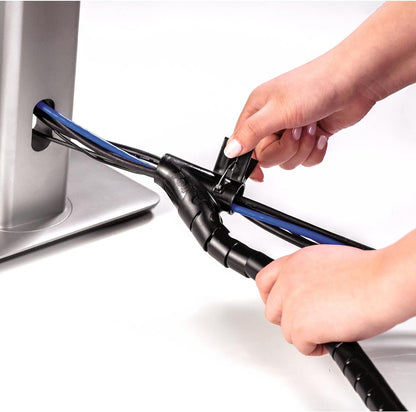 Fellowes Cable Zip | Cable Tidy Tube | Cable Management Sleeve | 2 Metre Length, 2cm Diameter