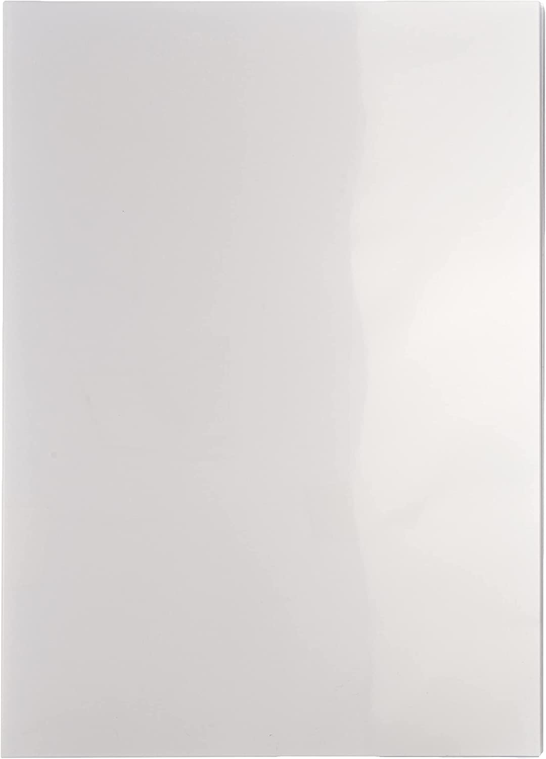 Fellowes A4 Binding Cover - 200 Microns PVC Binding Covers - Pack of 100 Binding Covers - Transparent