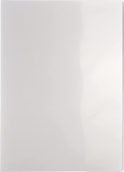 Fellowes A4 Binding Cover - 200 Microns PVC Binding Covers - Pack of 100 Binding Covers - Transparent