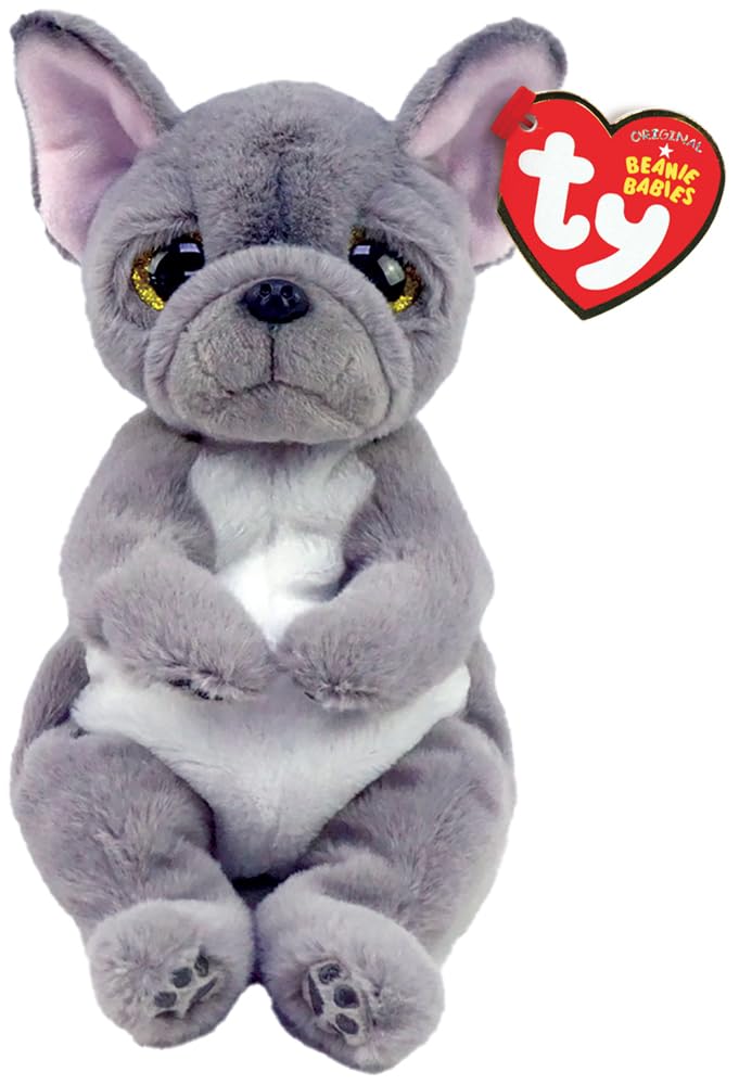 TY - Beanie Babies - Peluche Wilfred Le Chien 15 cm, Gris, TY40596