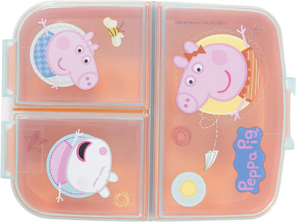 Stor Multi Compartment Sandwich Box Lunchtasche