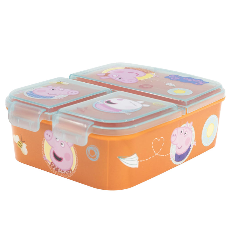 Stor Multi Compartment Sandwich Box Lunchtasche