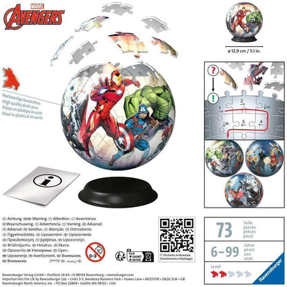 Ravensburger Marvel Avengers 3D Jigsaw Puzzle for Kids Age 6 Years Up - 72 Pieces - No Glue Required