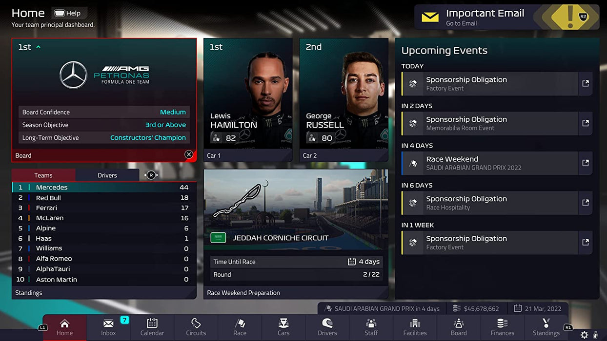 F1® Manager 2022 PlayStation 5