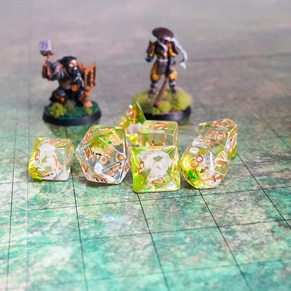FanRoll by Metallic Dice Games 16mm Resin Poly DND Dice Set: Elephant Dice, Role Playing Game Dice for Dungeons and Dragons