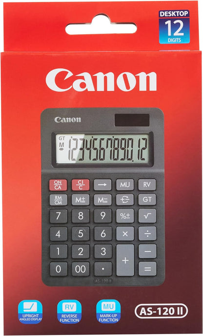 Canon AS-120 II Calculator (Black) - Suitable for home and the office